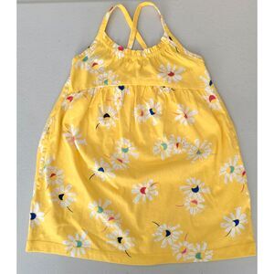 NWOT Hanna Andersson Yellow Floral Knit-Dress, Sz 2T/85